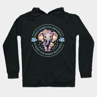 autism awareness day 2023 cute colorful baby elephant Hoodie